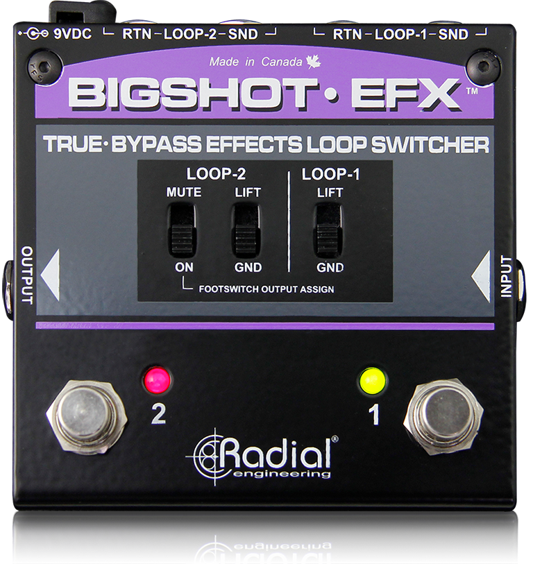 the Radial BigShot EFX loop switcher pedal